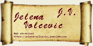 Jelena Volčević vizit kartica